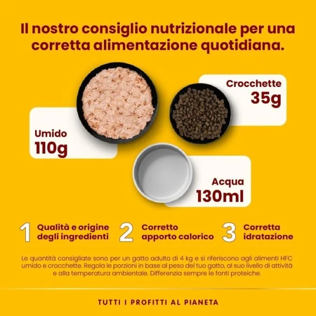 Almo Nature HFC Natuurlijke kippendij – Compleet natvoer voor volwassen katten, 150 g