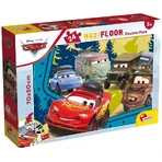 Lisciani Disney Cars - 24-piece double-sided maxi floor coloring puzzle