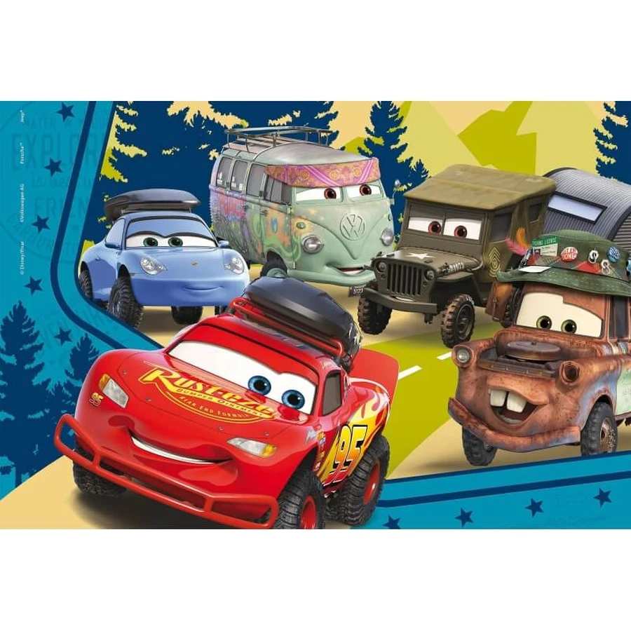 Lisciani Disney Cars - 24-piece double-sided maxi floor coloring puzzle