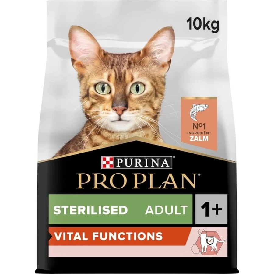 Purina Pro Plan Vital Functions Zalm - Volledig voer voor gecastreerde volwassen katten, 10 kg