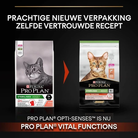 Purina Pro Plan Vital Functions Zalm - Volledig voer voor gecastreerde volwassen katten, 10 kg