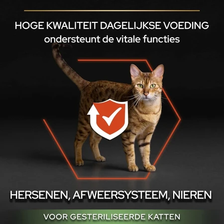 Purina Pro Plan Vital Functions Zalm - Volledig voer voor gecastreerde volwassen katten, 10 kg