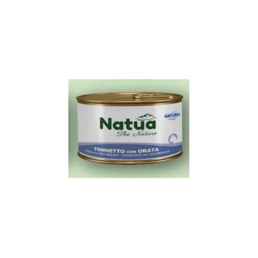 Natua: Atún y dorada naturales en gelatina - Alimento completo para gatos adultos, 85 g