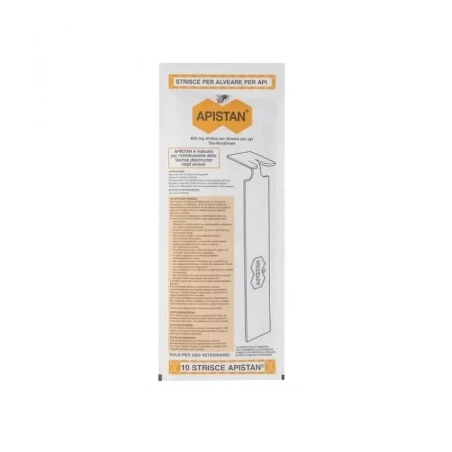 Vita Bee Health Apistan - 10 tiras para el tratamiento de la varroa en las abejas con fluvalinato, 8 g
