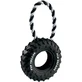 Ferplast Pneumatico con cordino - gioco per cani in cotone e gomma resistente taglia piccola 10,5 x 4,2 x h 23,5 cm