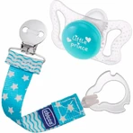 Porte-tétine Chicco Fashion Clip, bleu clair