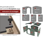 Bama pet Kit pannelli isolanti per cuccia bungalow large