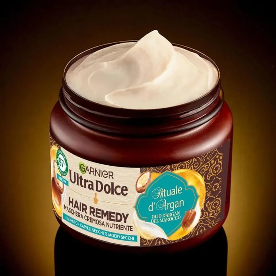 Garnier Ultra Gentle Hair Remedy Argan Ritual - Mascarilla nutritiva 340 ml
