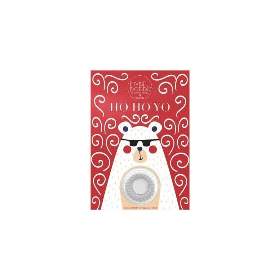 Invisibobble Original Christmas Greeting Card - Silicone Hair Tie - Ho Ho Yo