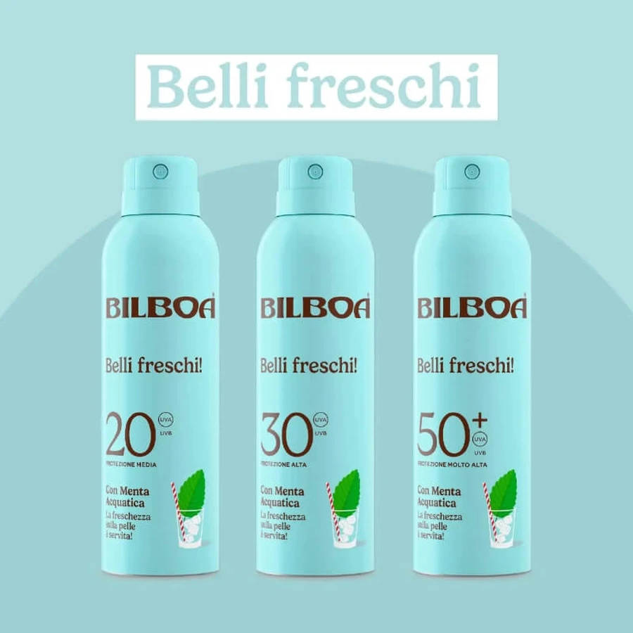 Bilboa SPF 30 Sunscreen Spray, Refreshing, High Protection, 150 ml