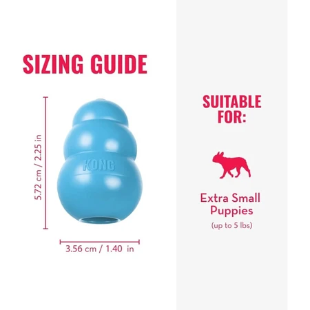 Kong Puppy - gioco in gomma morbida per cuccioli x-small