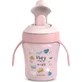 Suavinex My Family Learning Cup +6 mois - Tasse d'apprentissage de 200 ml - rose