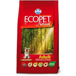 Farmina Ecopet Natural Adult Mini Chicken - Pienso completo para perros adultos de raza pequeña, 2,5 kg