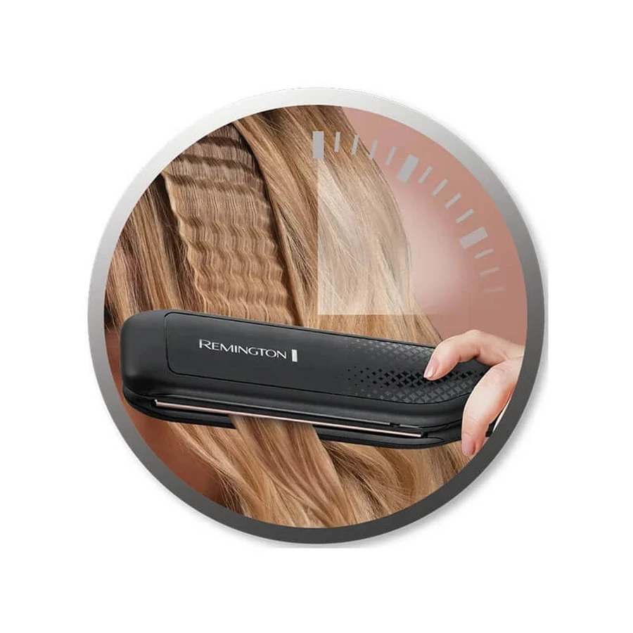 Remington Ceramic Crimp S3580 – Frisè-Glätteisen für Volumen und Wellen mit breiten Platten
