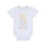 Nanan «Tan guapo como papá» - Body de manga corta a partir de 3 meses - Azul claro