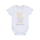 Nanan "As Handsome as Dad" - Short-Sleeved Bodysuit 3m+ - Light Blue