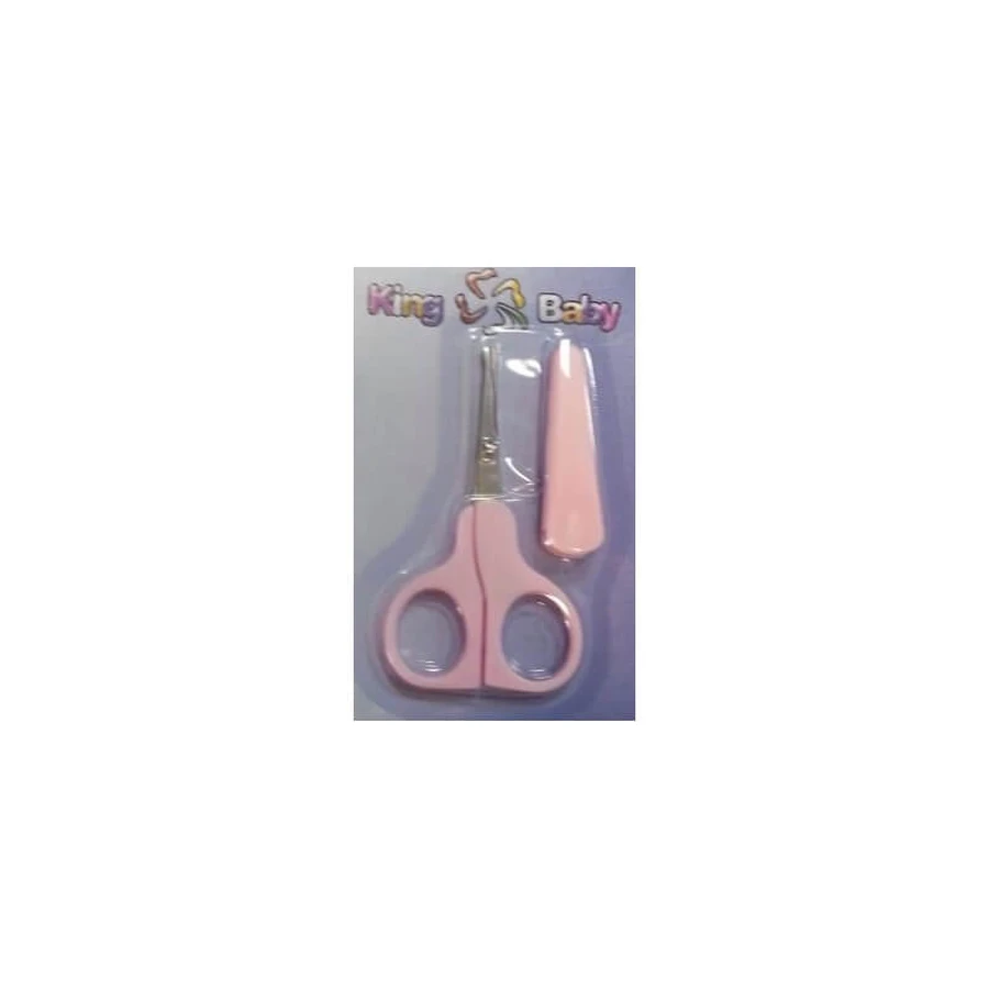 King Baby Rounded Scissors for Children; Available in Pink and Light Blue