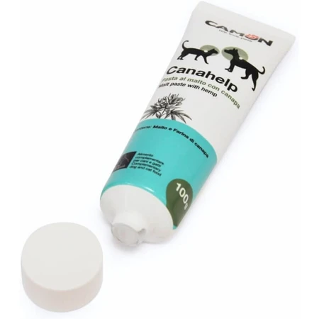 Camon Canahelp Paste - a dietary supplement for dogs and cats, malt paste with hemp, 100 g