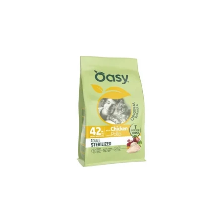 Oasy Original cu pește – hrană completă pentru pisici adulte castrate sau sterilizate, 1,5 kg
