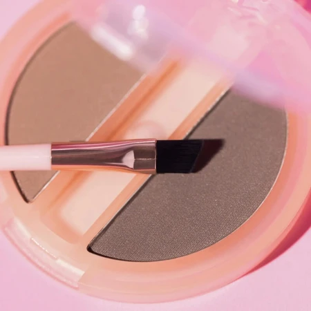 Set dúo de polvos para cejas Essence - Polvo n.º 02, tono medio