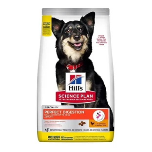 Hill's Perfect Digestion Small &amp; Mini Adult 1+ droogvoer voor volwassen honden met kip en rijst, 1,5 kg