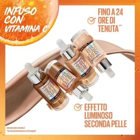 Maybelline Super Stay 24H Skin Tint - Base de maquillaje líquida - N.º 21