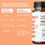 Bau Cosmetics: Vitaliteit &amp; Glans voor de vacht, 90 tabletten – een voedingssupplement voor de vacht van honden