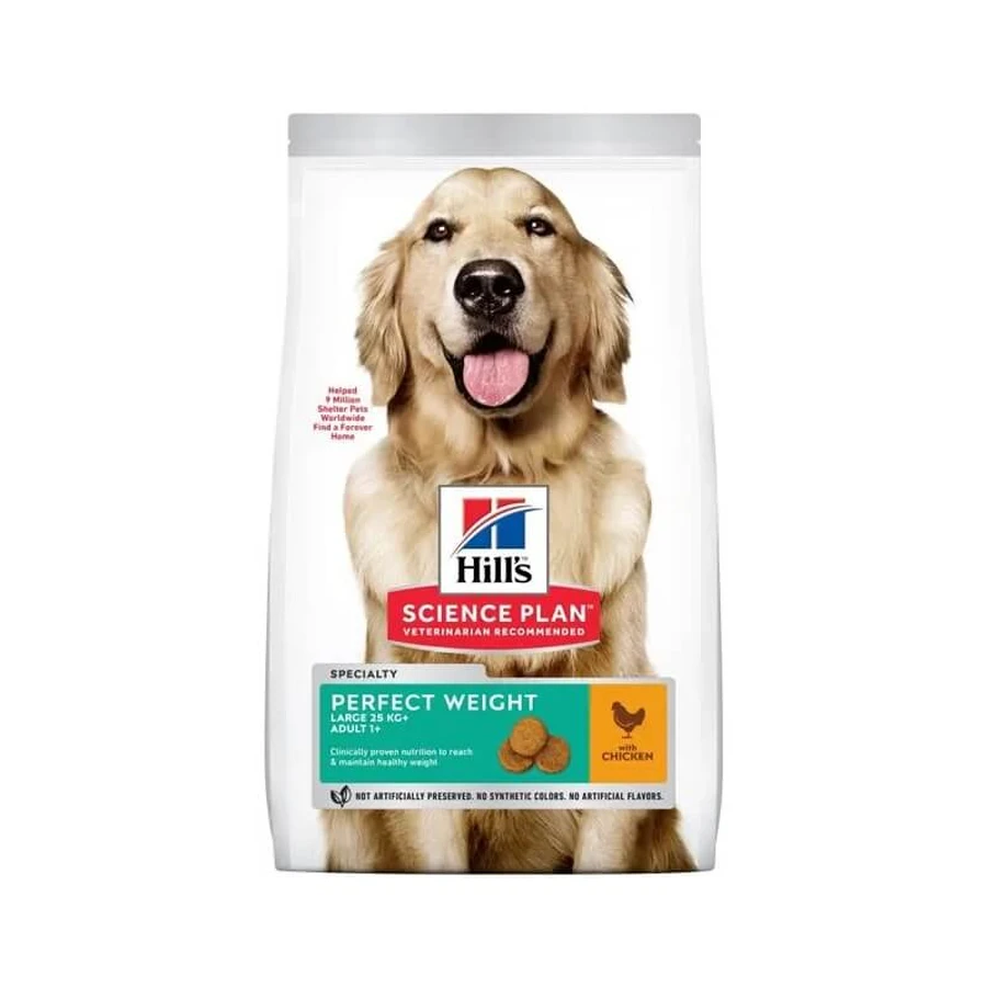 Hill's Science Plan - Aliment pour chiens adultes de grandes races - Perfect Weight, au poulet, croquettes, 12 kg