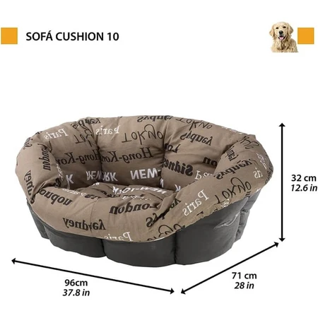 Ferplast Pernă pentru canapea 10 – umplutură de schimb din bumbac pentru cușca Siesta Deluxe, dimensiuni 103,5 x 78 x h 28,5 cm