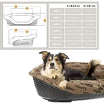 Ferplast Pernă pentru canapea 10 – umplutură de schimb din bumbac pentru cușca Siesta Deluxe, dimensiuni 103,5 x 78 x h 28,5 cm