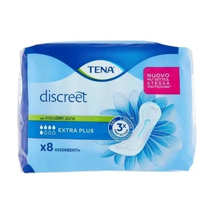 Tena Discreet - 8 compresas Extra Plus para la incontinencia urinaria