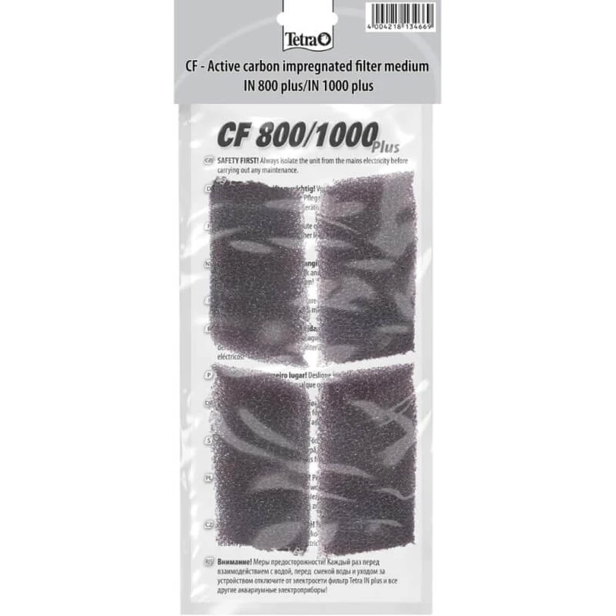 Tetra Cf 800-1000 plus - Esponja de carbón activo para filtros internos
