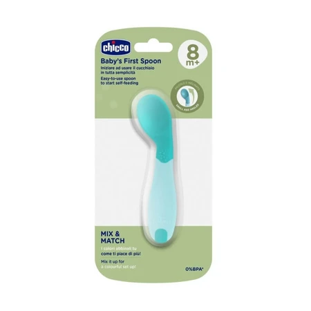 Chicco Eerste lepel, vanaf 8 maanden, lichtblauw