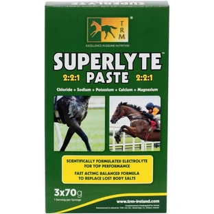 Trm Superlyte Paste 221 - Elektrolytsupplement voor paarden, 3 spuiten van elk 70 g