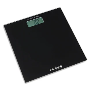 Pèse-personne numérique Inn-107b Slim noir avec grand écran LCD