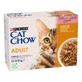 Purina Cat Chow Adult Salmón - Alimento completo para gatos adultos, 10 x 85 g