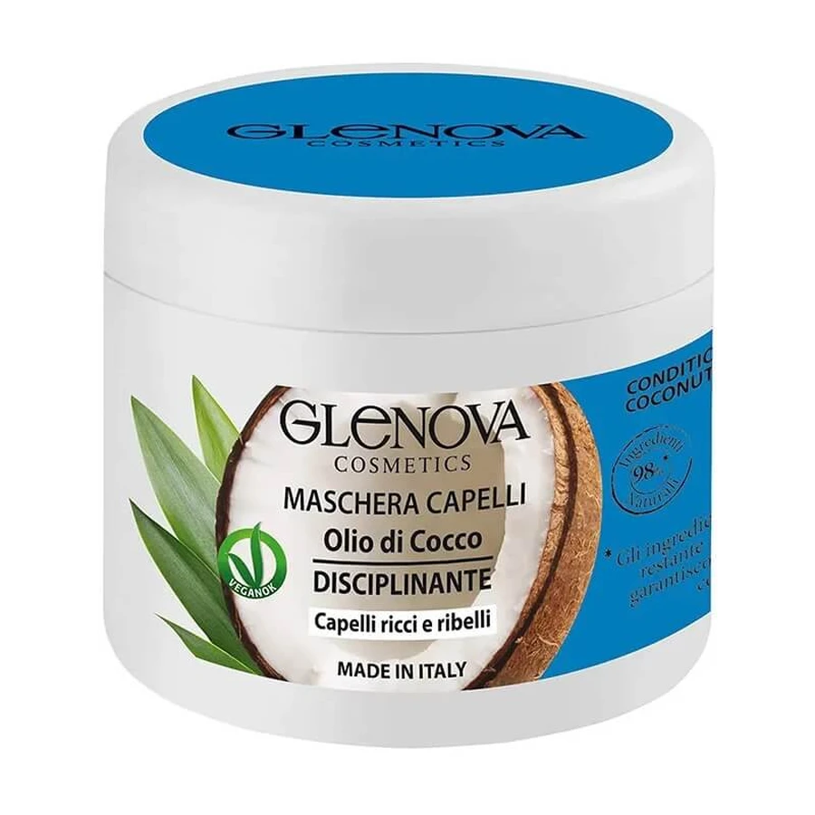 Masque lissant pour cheveux Glenova à l'huile de noix de coco, 500 ml