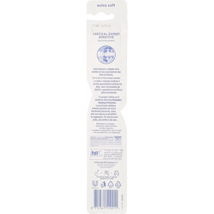Mentadent Vertical Expert Sensitive – Extraweiche Zahnbürste