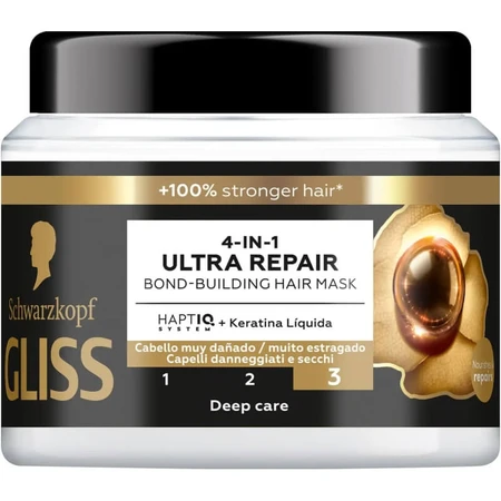 Schwarzkopf Ultra-repair - Mascarilla capilar para cabello dañado, 400 ml