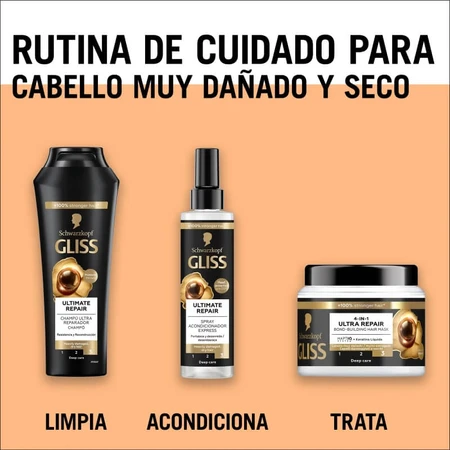 Schwarzkopf Ultra-repair - Mascarilla capilar para cabello dañado, 400 ml