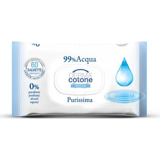Dermacotone : 60 lingettes à l'eau ultra-pure