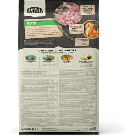 Acana Senior Chicken Formula – Alleinfuttermittel für Hunde, 11,4 kg