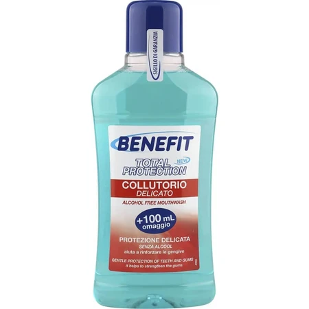 Enjuague bucal Benefit para la boca y los dientes, 400 ml