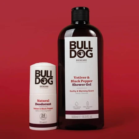 Bulldog Black Pepper &amp; Vetiver Duschgel – Duschgel für Männer, 500 ml