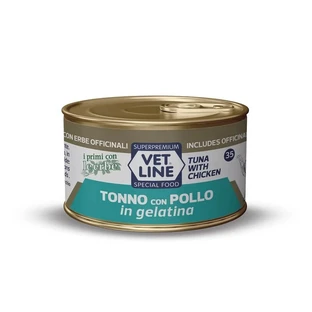 Vet Line Tuna with Chicken in Jelly - Complete Cat Food, 70 g