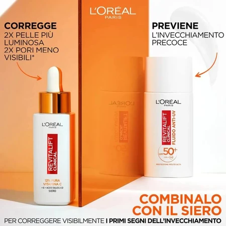 L'Oréal Paris Revitalift Clinical Anti-UV Fluid SPF 50+ - Gezichtscrème 50 ml