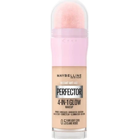 Maybelline Instant Age Rewind Perfector 4-in-1 Glow Makeup - Illuminating Foundation - No. 0.5 Fair Light Cool