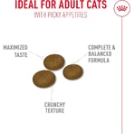 Royal Canin Fussy Exigent - Aliment complet pour chats adultes à l'appétit très sélectif, 2 kg