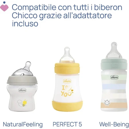 Extractor de leche eléctrico Chicco con función de estimulación, a partir de 0 meses