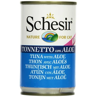 Schesir Kitten Tuna with Aloe in Jelly - Complete Food for Kittens, 140 g